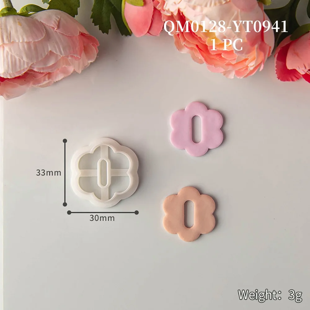 1Pc Ton Form DIY Geometrische Keramik Schneider Ohrring Machen Kit Polymer Werkzeug Kreative Schmuck Anhänger für Werkzeuge Ohrringe Messer – Detail 11