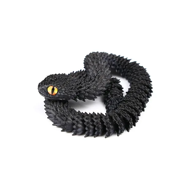 Articulated Snake Sculpture Decor Articulated Snake Figurine With Movable Joints 3d Printed Model For Home For Bookshelf 6