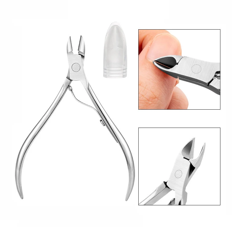 

Sdotter Nail Cuticle Nipper Stainless Steel Sliver Tweezer Clipper Dead Skin Remover Scissor Plier Pusher Tool