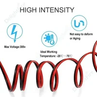2 PIN Electrical Wire Tinned Copper PVC Insulated Red Black Cable For Single Color LED Strip Light Extension Wire 18/26/28 AWG - Image 3