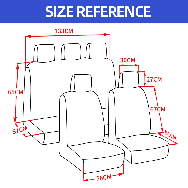 Universal Car Seat Cover Set 6