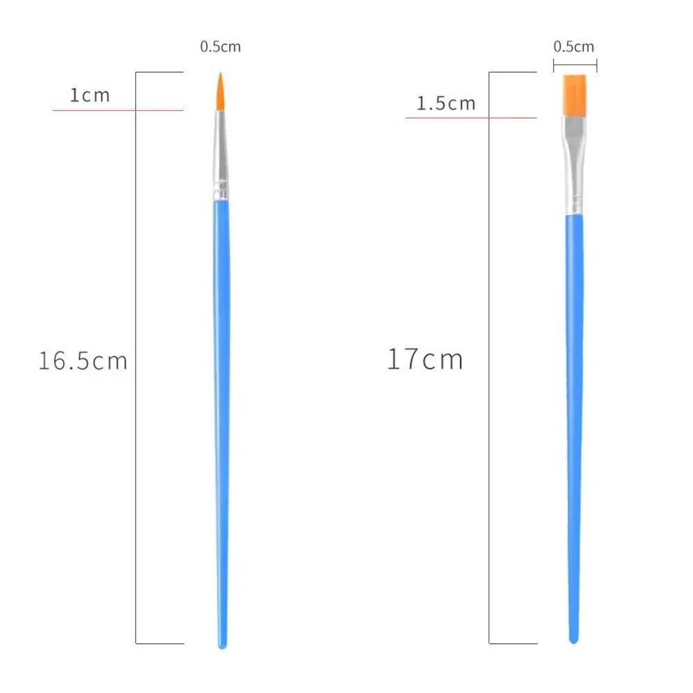 مجموعة 5-200 قطعة من فرش الطلاء للأطفال من الأكريل...