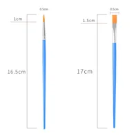 5-200pcs Paint Brushes Set for Kids Acrylic with Flat Round Pointed Paint Brushes Craft Watercolor Oil Painting Brushes 2