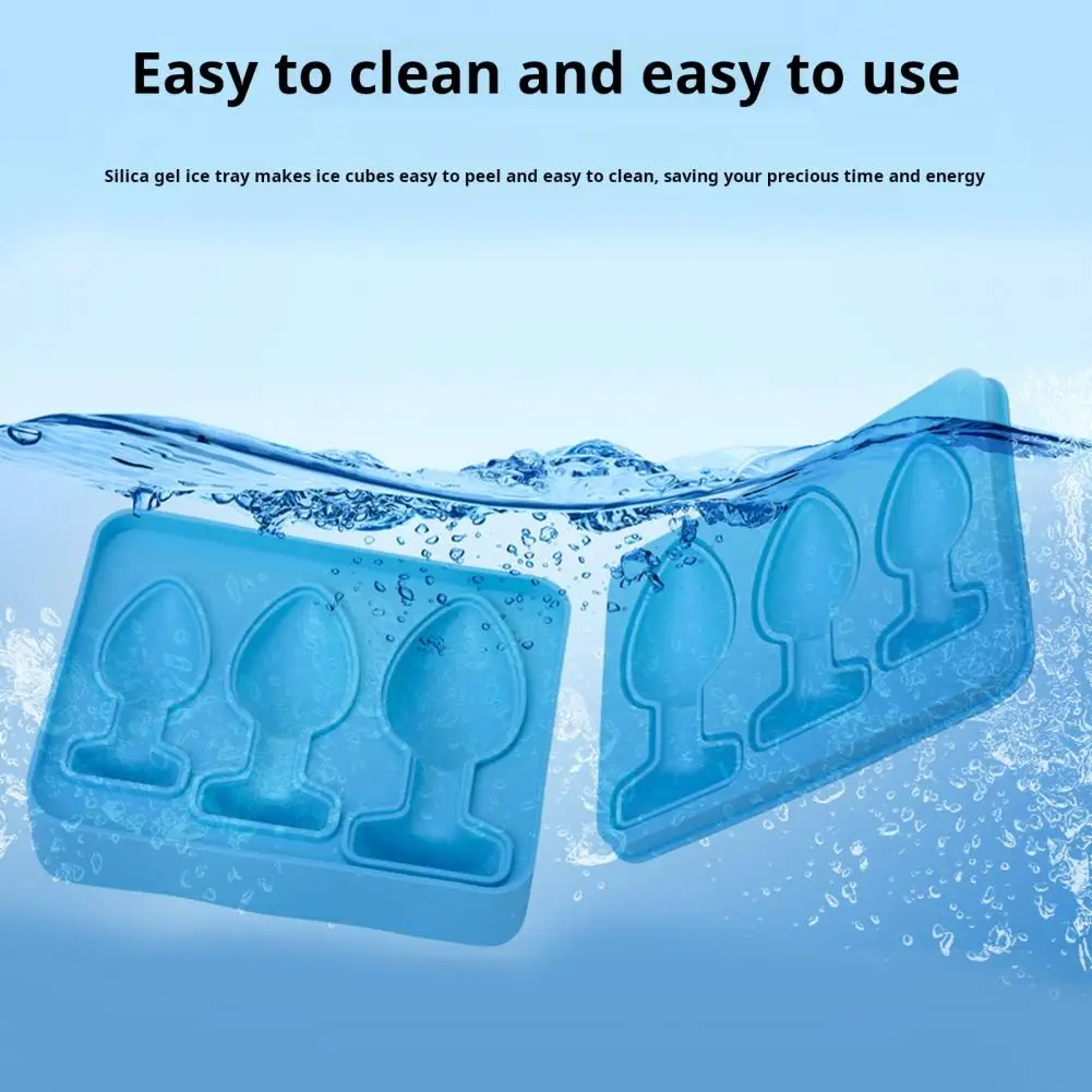Silicone Ice Mold Humorous Butt Plugging Ice Cube Tray for Whiskey Cocktails Candy Diy for Party ice cube mold