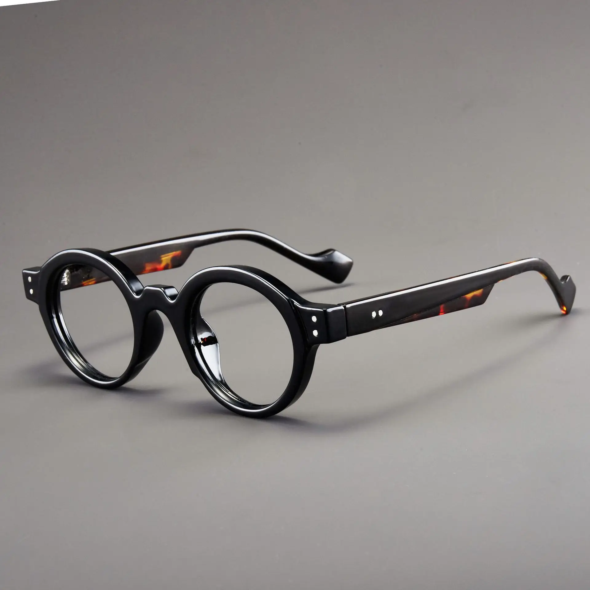 Vintage Small Round Frame Blue Light Blocking Reading Glasses