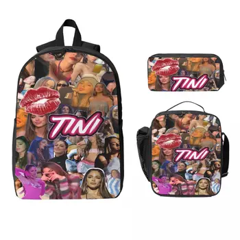 3Pcs Tini Futttura Tour merch Backpack Set for Kids Pencil Boxes Bookbag Sets with Lunch Box For School Students Knapsack 1