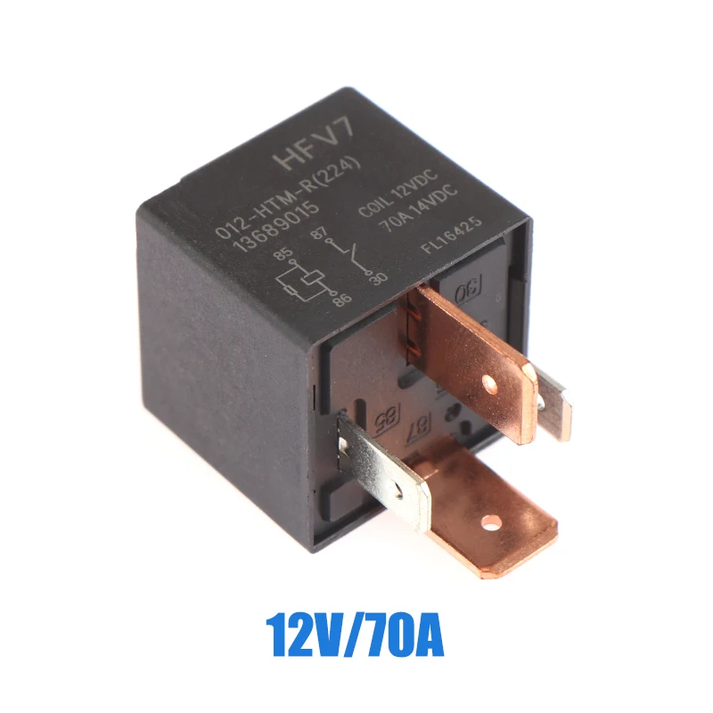 

1 PC 12V Relay HFV7 012-HTM-R 70A 12VDC 4Pins Car Relay