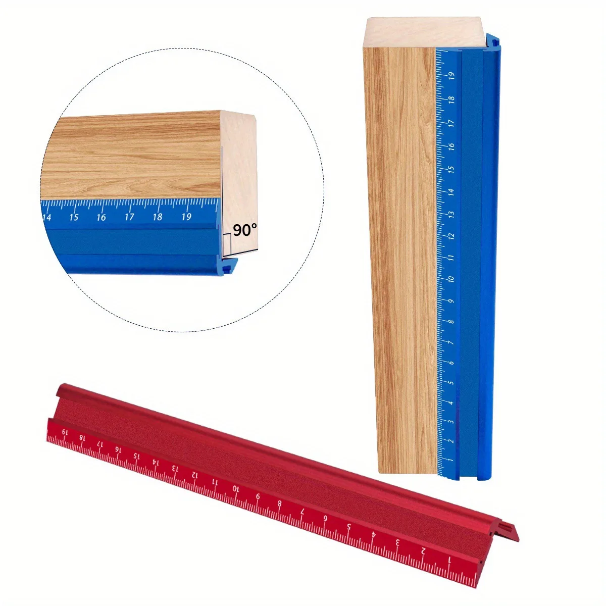 정밀 미터법 및 임페리얼 마킹 V자자, 목공용 페인트 라인 자 - 목공용 평행/수직 라인 마킹 게이지