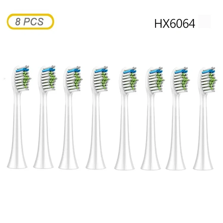 8/20pcs 6064 Ph Sonicare 소닉 칫솔 교체 헤드 칫솔 전기 다이아몬드 클린 9044 9024 6054 6024