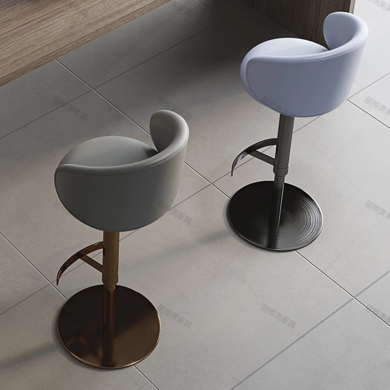 Rattan Furniture Luxury Counter Stools Bar Swivel Stool High Chair Kitchen Pink Armchair Table Chairs Green Mid-century Hocker