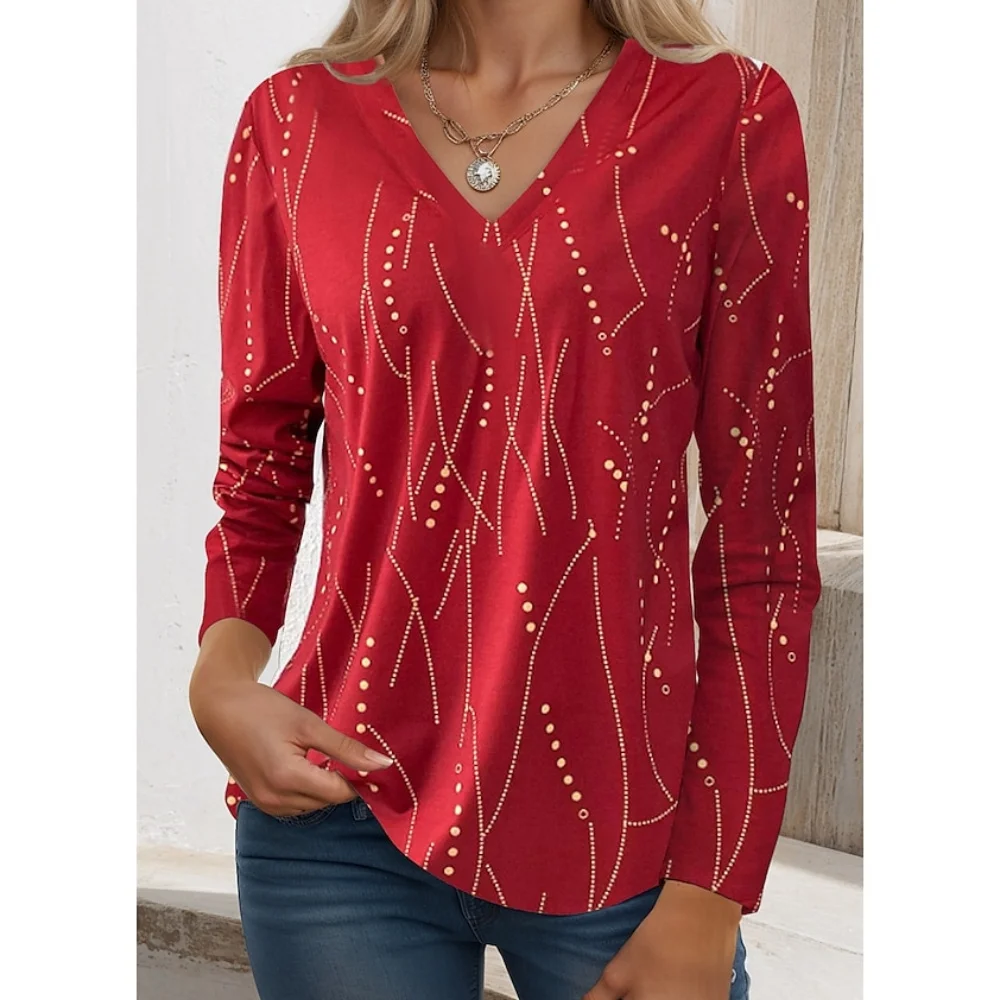 

Женская футболка из искусственного хлопка, с длинным рукавом