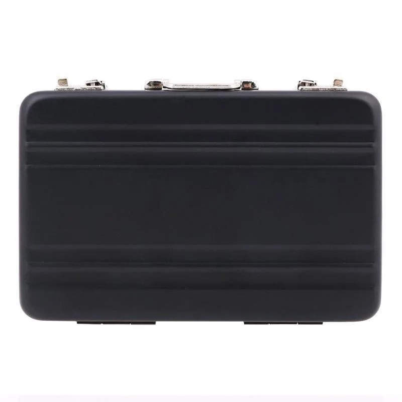 New Metal Mini Briefcase Suitcase Business Bank Card Name Card Holder Case Box