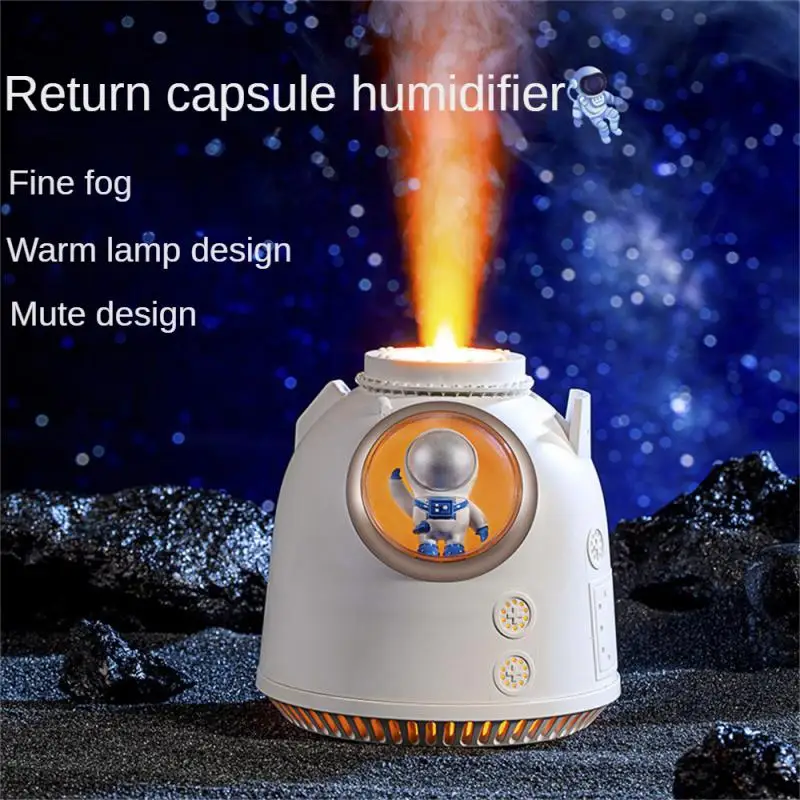 

Return Capsule Humidifier Space Capsule Essential Oil Mist Sprayer New Astronaut With Led Night Light Air Humidifier 260ml