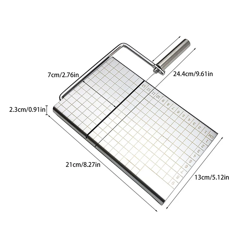 1PC Stainless Steel Cheese Slicer With Replacement Cutting Wire Cutter Sausage And Ham Cutting Knife Kitchen Accessories Tools