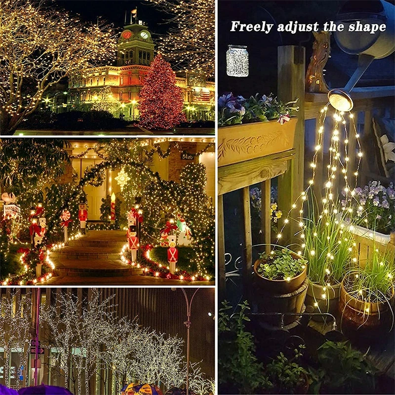 102m/52m/32m/22m/12m/7m Solar LED Fairy String Light Outdoor Festoon Lamp Garden Fairy Light Christmas Party Solar Lamp Decor 6