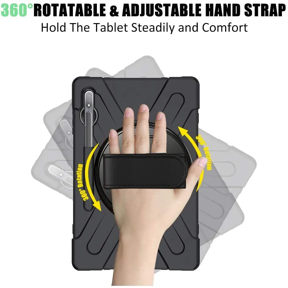 Shockproof Handle Shoulder Strap Case para Samsung Galaxy Tab s9 Plus s9 Ultra 11 12 14 1.6 Capa com Pen Holder - Imagem 6