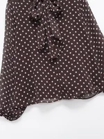 Chemisier Femme Imprimé Pois Nouvelle Collection Printemps 2026 – Blouse Élégante à Nœud Papillon et Volants Manches Longues Coupe Ample ﻿ 5