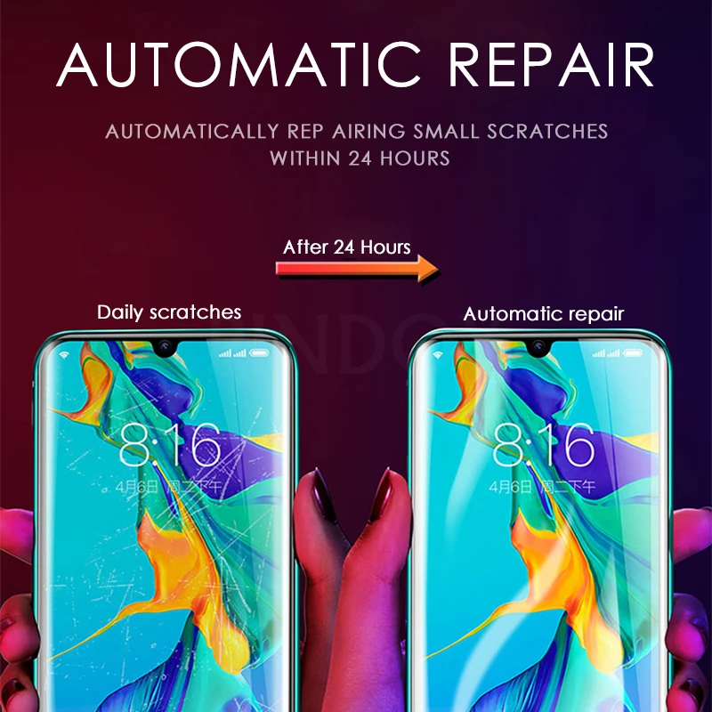 Film Protection Hydrogel Pour Huawei P Smart 2019 - 6,4" - Transparent Anti-rayures - Neuf