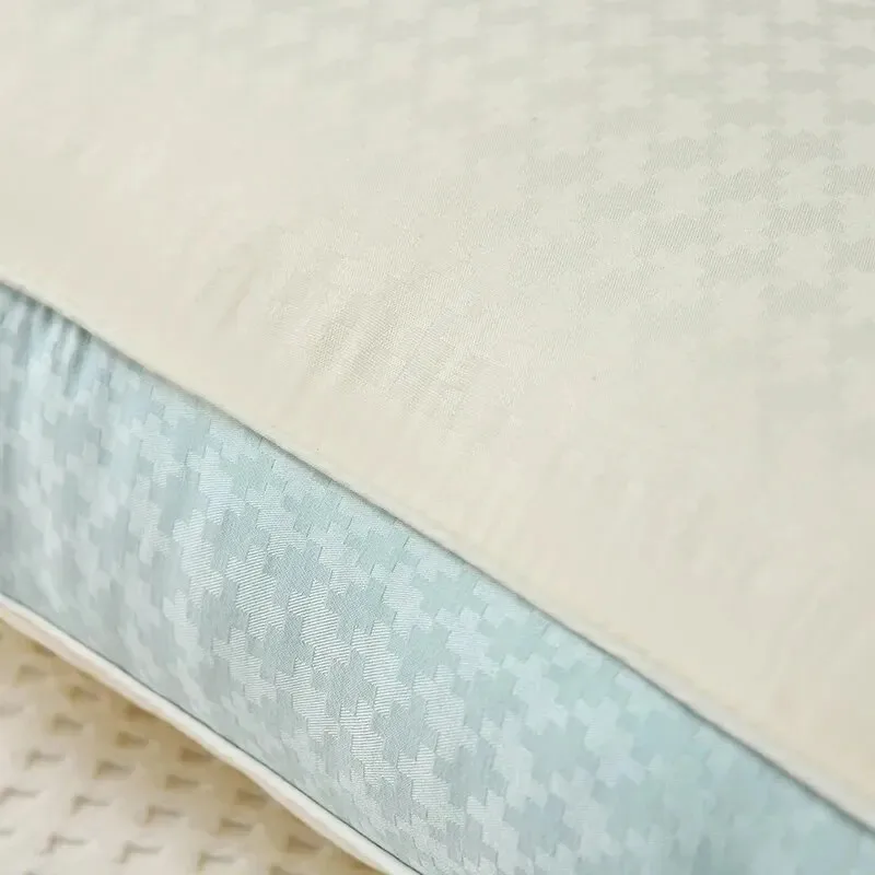 Two-tone Patchwork Sleeping Pillow Core Cervical Pillow Star Hotel Fiber Pillow Core Sleep Pillow 5