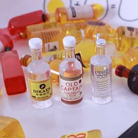 10pcs Miniature Dollhouse Bottle of Water Model Foreign Wine Bottle Drinks Mini Play Kitchen for Doll Food Toy Accessories Gift 2