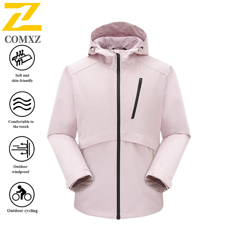 ​Men Breathable Hiking Jacket Windproof Waterproof Outdoor Sport Raincoat Mountain Climbing Windbreaker Tactical Softshell Coat​