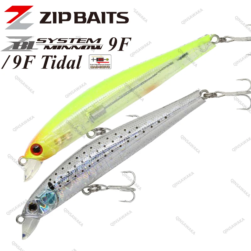 JapanZIPBAITSZBLSYSTEMMINNOW9FTidal90mmwobblerBassLure