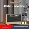5.0 Bluetooth Speaker Wooden Home Wireless Network Card FM Radio TF Card Play Wireless Dual Microphone Built in 3600mAh Lithium 3
