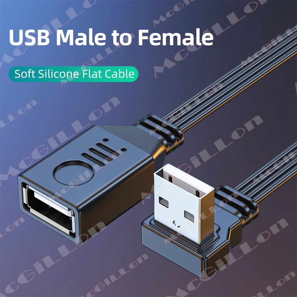 5CM 10CM 15CM 30CM 90도 상하좌우 각도 USB A 타입 수-암 연장 케이블 (컴퓨터, 태블릿용)