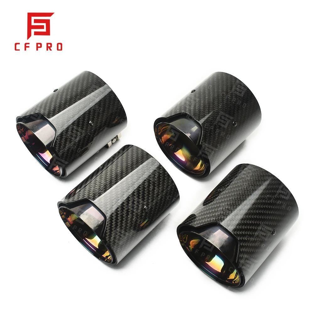 For BMW M4 F82 Exhaust Tips Modified Carbon Fiber Tail Throat Muffler Pipe Tips Accessories