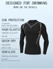 Men's swimsuit full body sun protection long sleeve short sleeve pants Boys swim shorts long pants swim top surf snorkeling beac 2