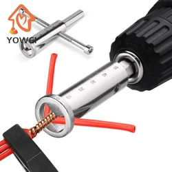 Universal Wire Twisting Tool Electrical Cable Quick Connector Automatic Twisting Wire Stripping Stripper Twister Drill Driver AA