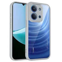 Shockproof Matte Acrylic Clear Hard Phone Case - Armor Protective Design - Redmi 15C 5G (White)