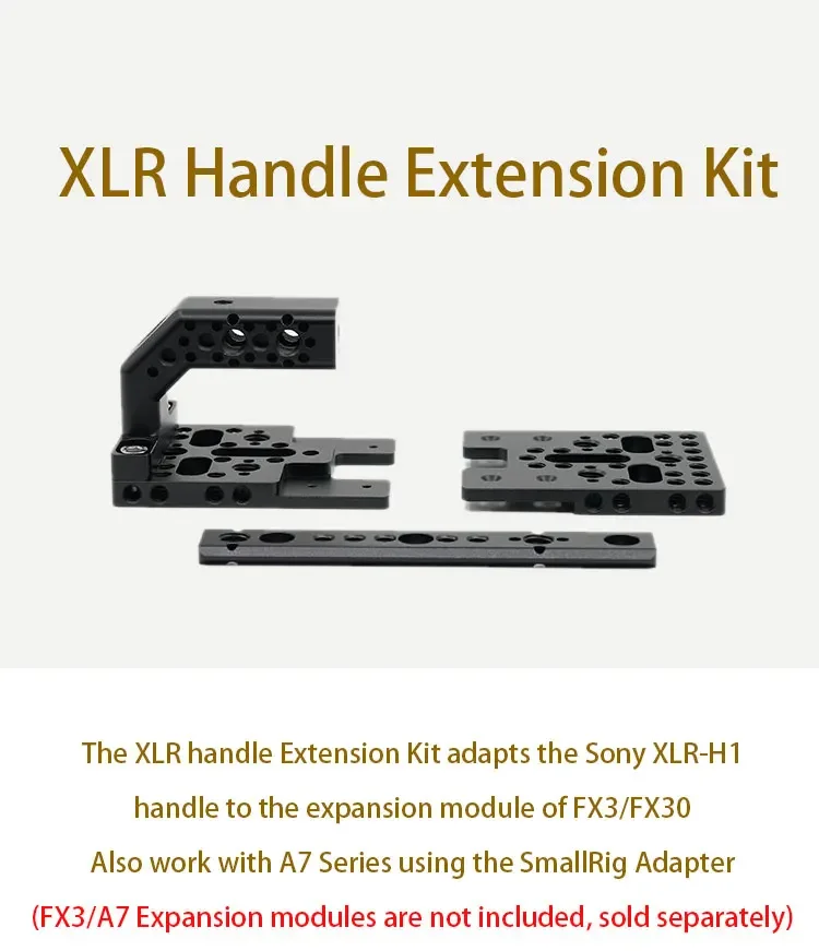 For Sony FX3/FX30 A7M4/A7S3 XLR Handle Extension Kit