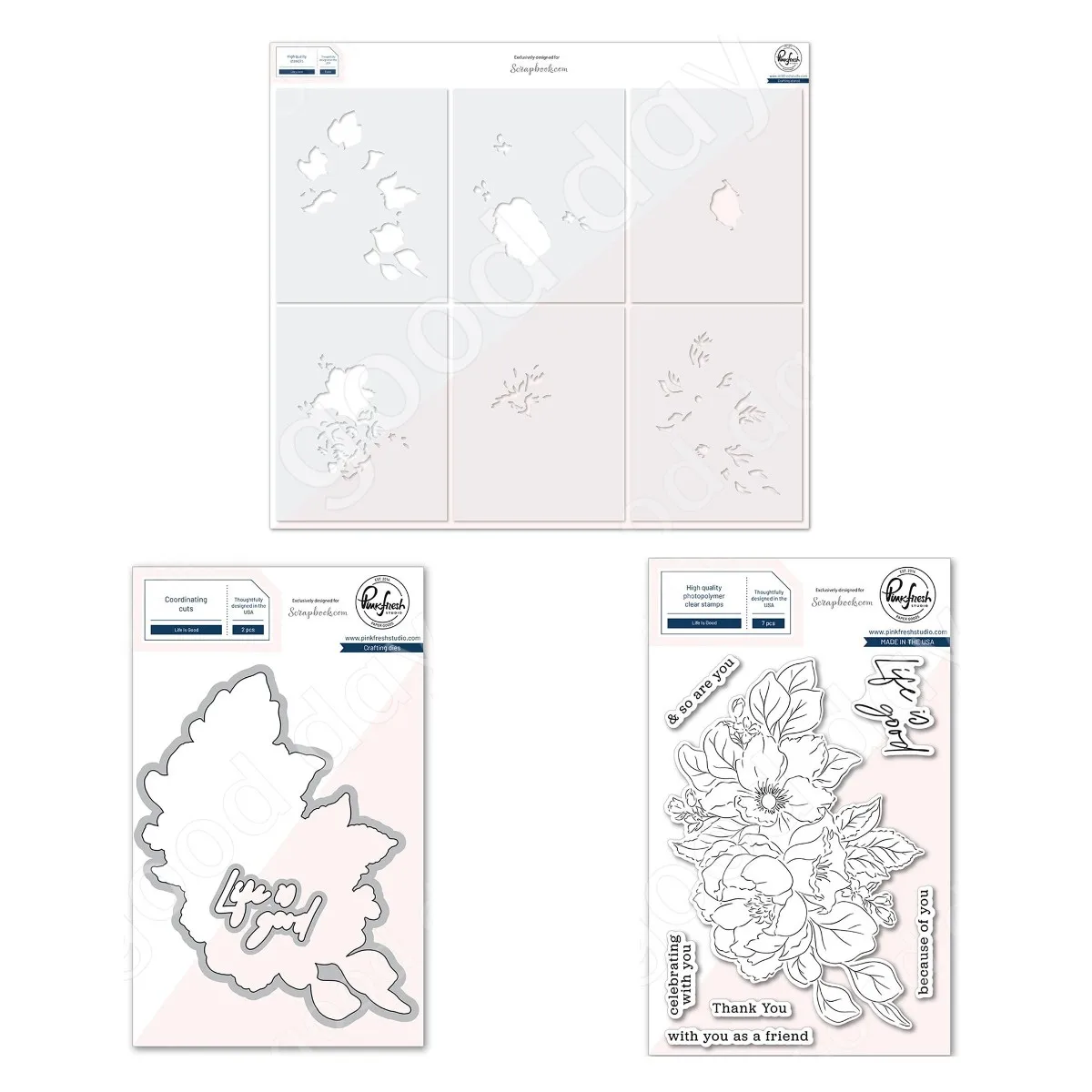 

2022 Arrival Life is GoodCutting Dies Stamps Stencil Scrapbook Diary Decoration Embossing Template Diy Greeting Card Handmade