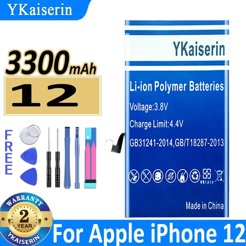 

Аккумулятор ykaisin для Apple IPhone 12 Mini Pro Max 12 mini A2176 A2398 A2399 A2400/12Pro/12Pro A2342 A2410 A2411 A2412