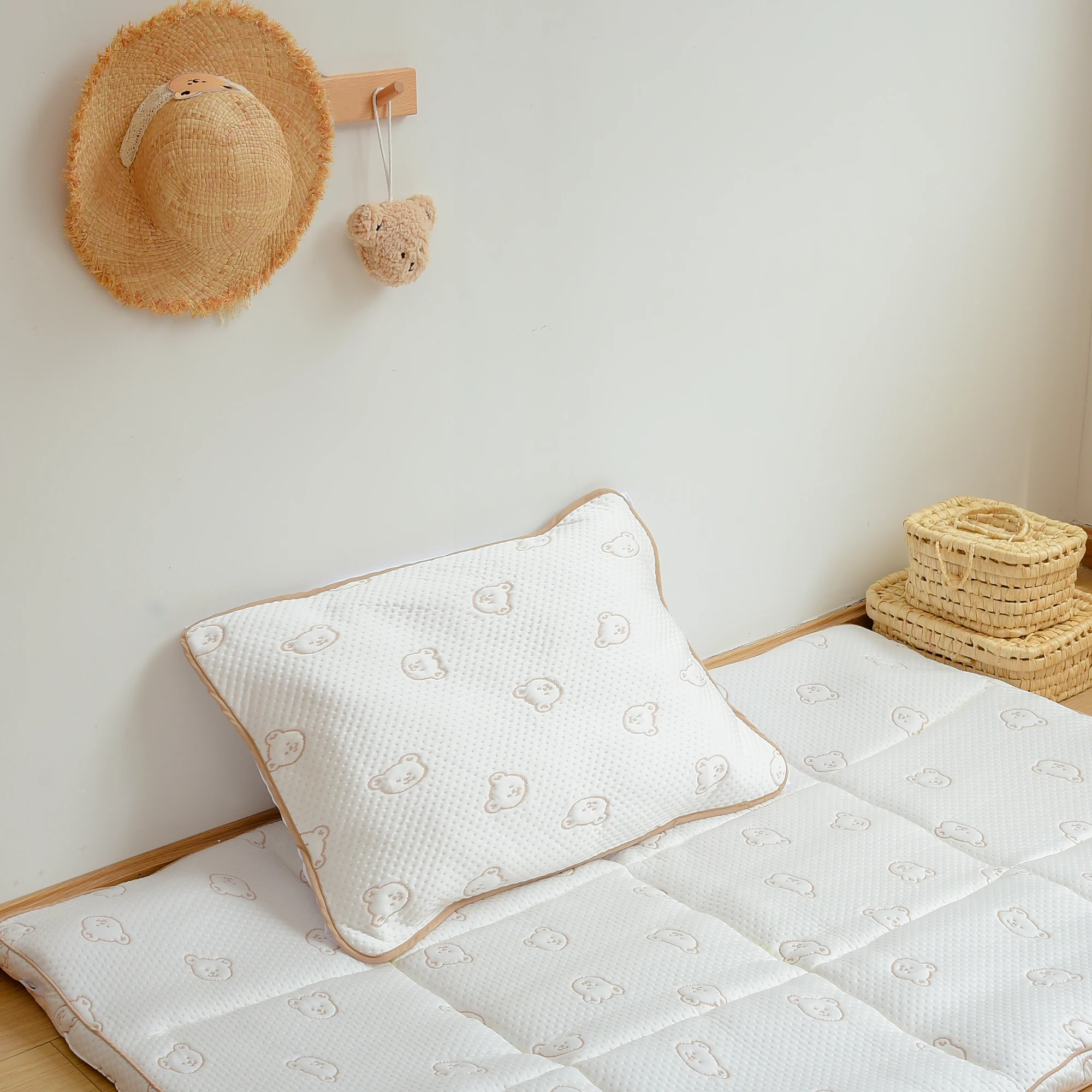 Baby Pillow Towel Baby summer Bear cool material pillow towel Adult 3 sizes