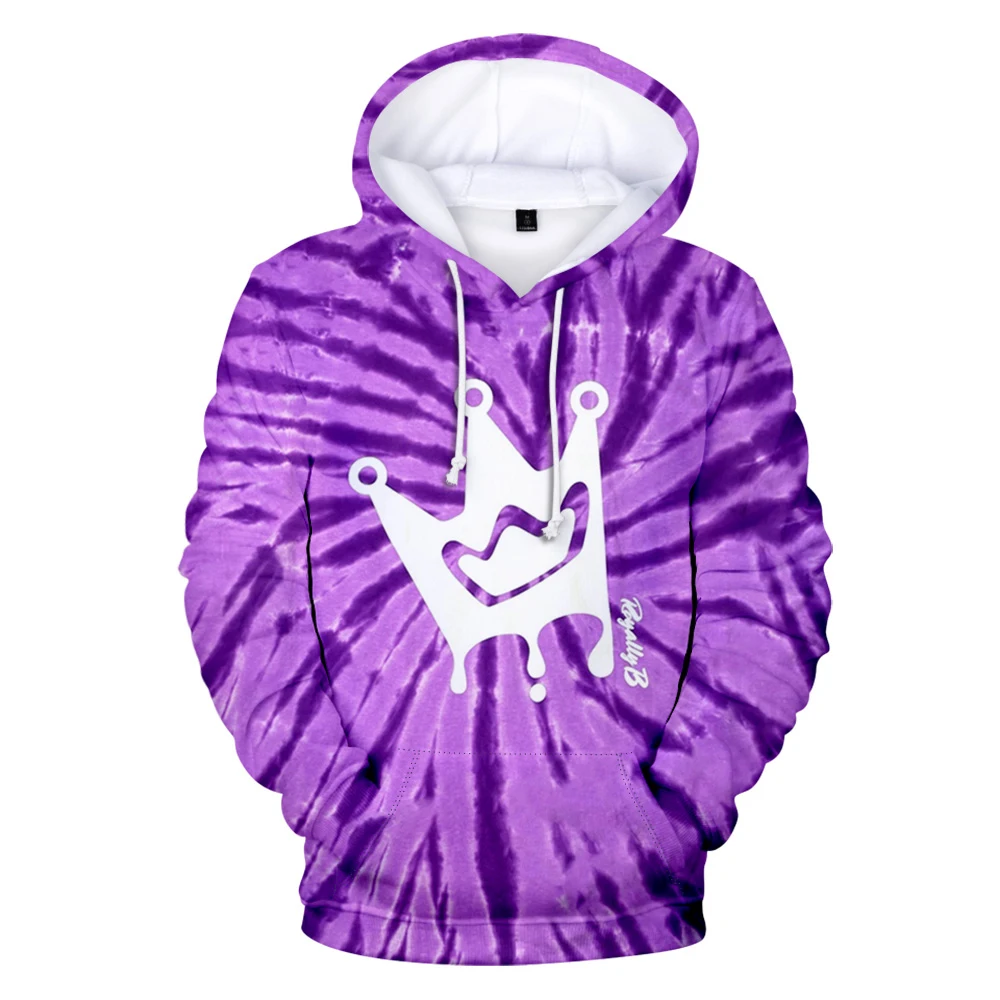 

Однотонная Толстовка BriannaPlayz Merch с изображением короны, меняющая цвет, толстовка с длинным рукавом для мужчин и женщин, Молодежная Спортивная одежда со звездами, 3D