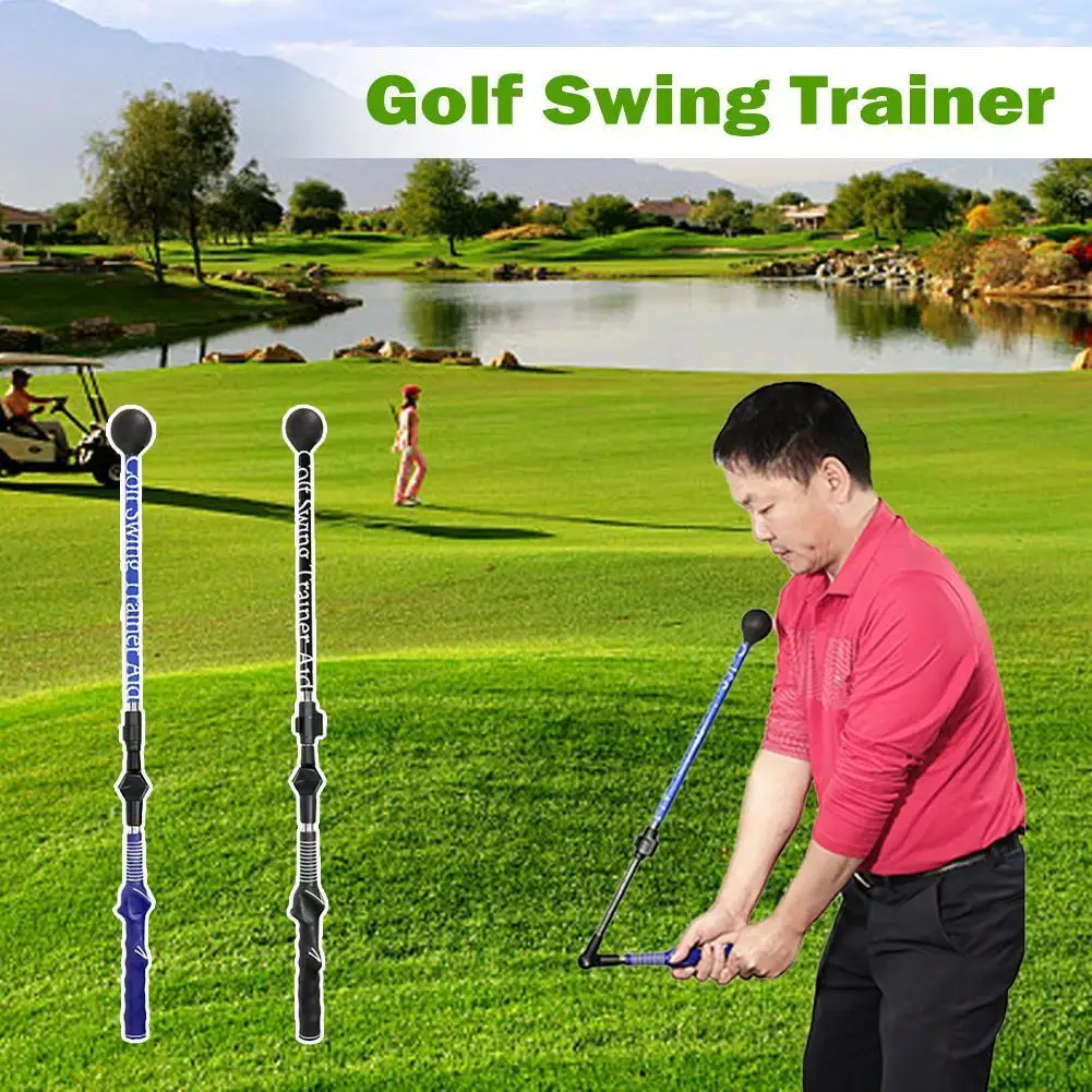 GolfSwingTrainerExerciserAidAdjustablePortableGolfTrainingAid