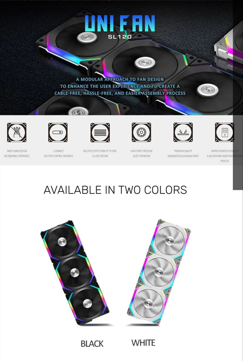 140 120 140mm, cabo modular rgb, software