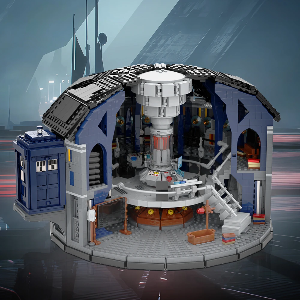 

MOC Doctor Who - 12th doctor Tardis Building Blocks Movies Doctor Who TARDIS Control Room Model Toys Bricks Kids Adult Gift