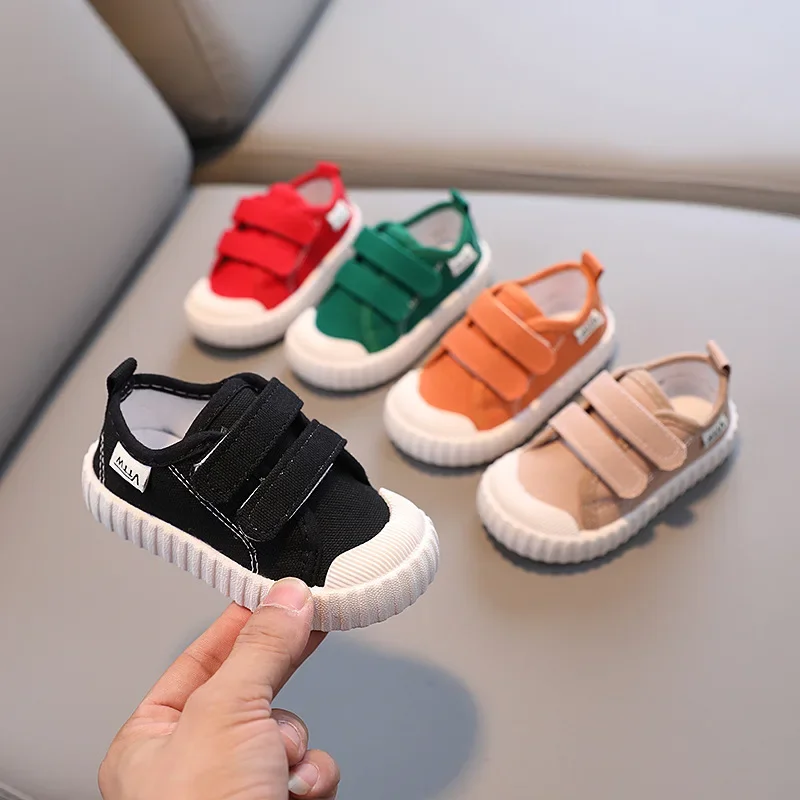 2023 Autumn Tennis Canvas Shoe Boys Soft Sole Children's Shoe for Girl Cloth Shoes Girls' Shoe Sneakers Casual Kid Shoes 2