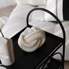 Household Tissue Box Ceramic Fun Knot European Modern Abstract Coffee Table Desktop Cream Color Nordic Decorative Tissue Case 5