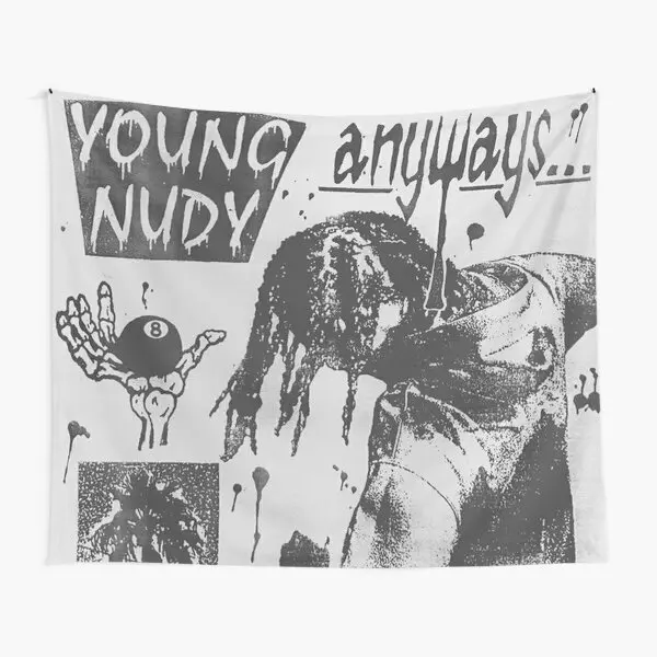 Гобелен Young Nudy Anyways Nudy, декоративный коврик, декоративное полотенце для путешествий, одеяло с принтом для гостиной, красивое художественное настенное одеяло для йоги