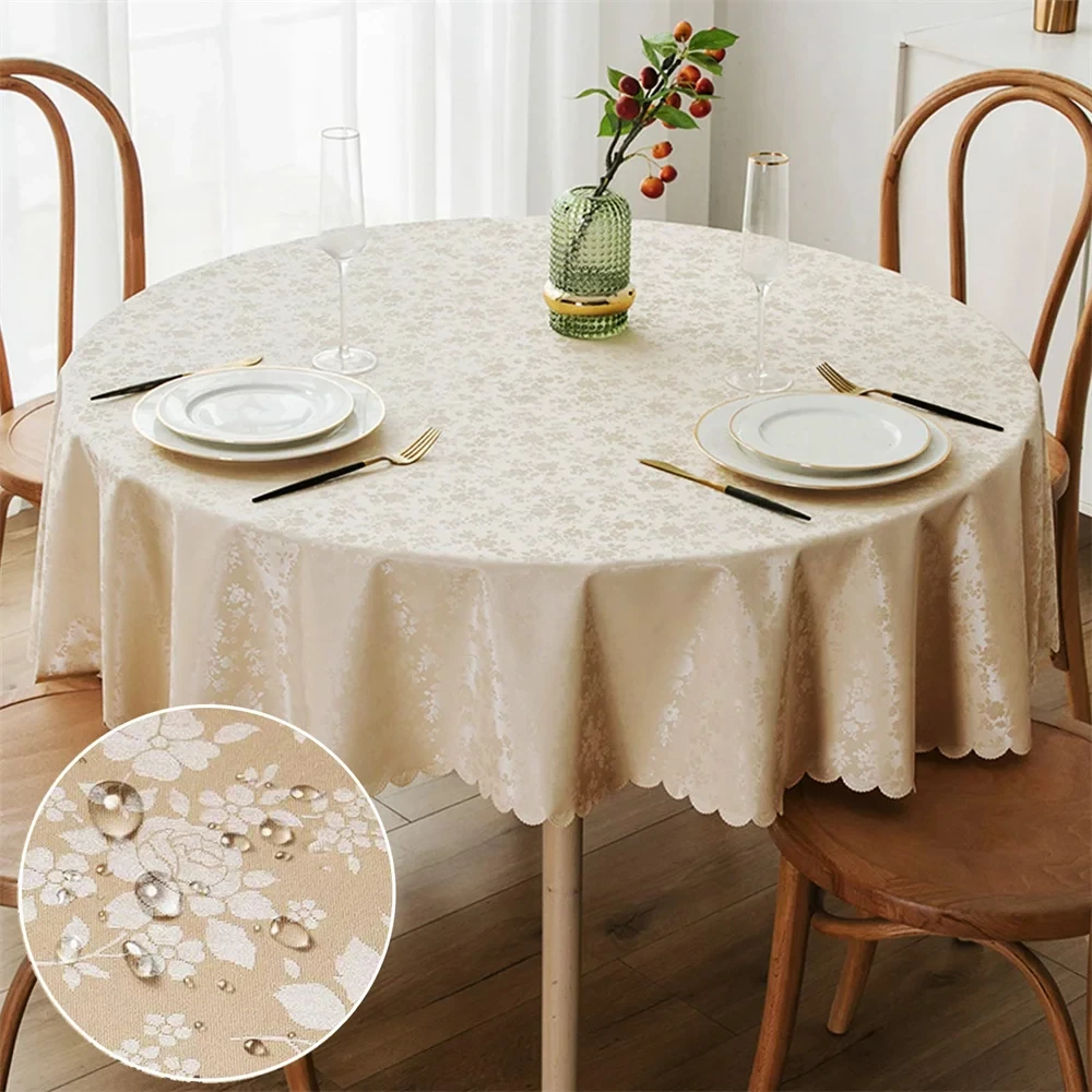 

Kitinjoy Rectangle Tablecloth Waterproof Duty Vinyl Table Cloth Wipeable Washable Table Cover For Kitchen Dining Room 60x84 Inch