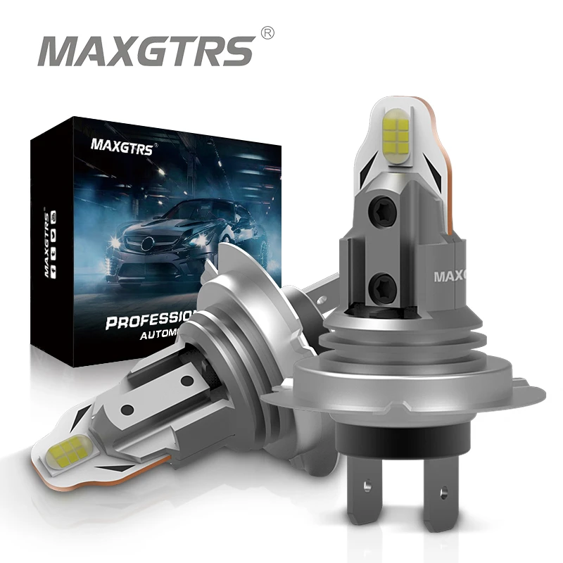 New H7 Led Headlights Fanless Wireless Mini Size Design For Car