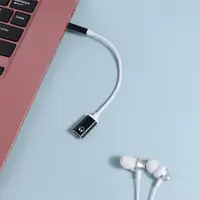 1pcs 3.5mm Male To Type-c Female Headphone Aux Cable Converter Type-C To 3.5mm Jack Converter Earphone Audio Adapter Cable 1
