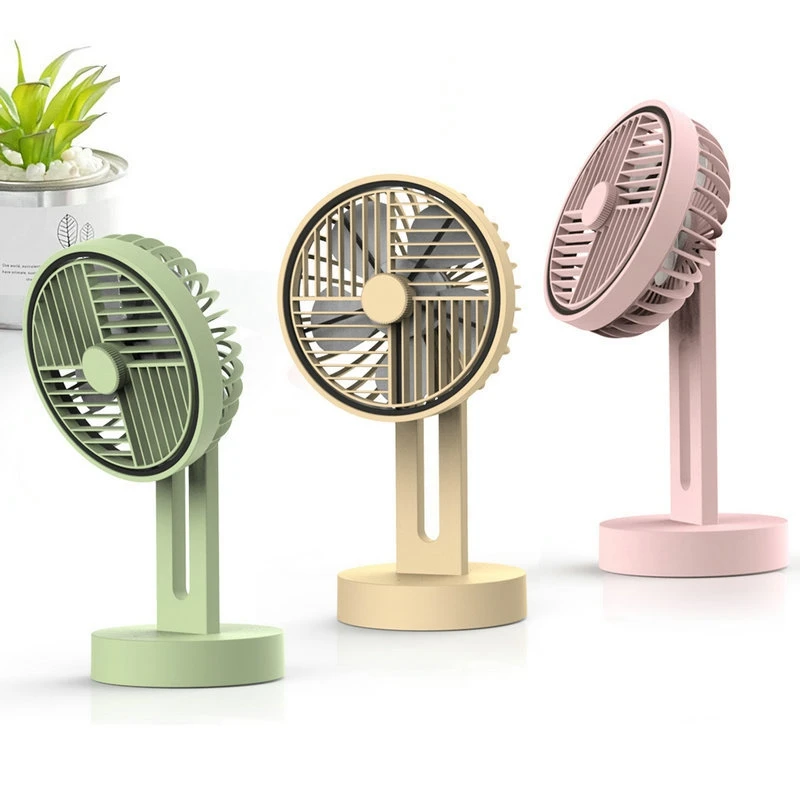 

180 Degree Manual Adjustment Of Desktop Fan Mini USB Charging Portable Mute Office Desktop Fan