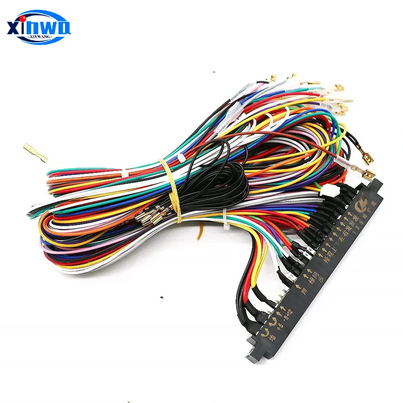 arcade game stick arcade joystick arcade push button arcade console kit arcade circuit board kit 28Pins Connector Jamma Loom Wire Harness For Arcade Box Game Board Joystick Button Neo Geo Cabinet Coin Video Chassis Interface