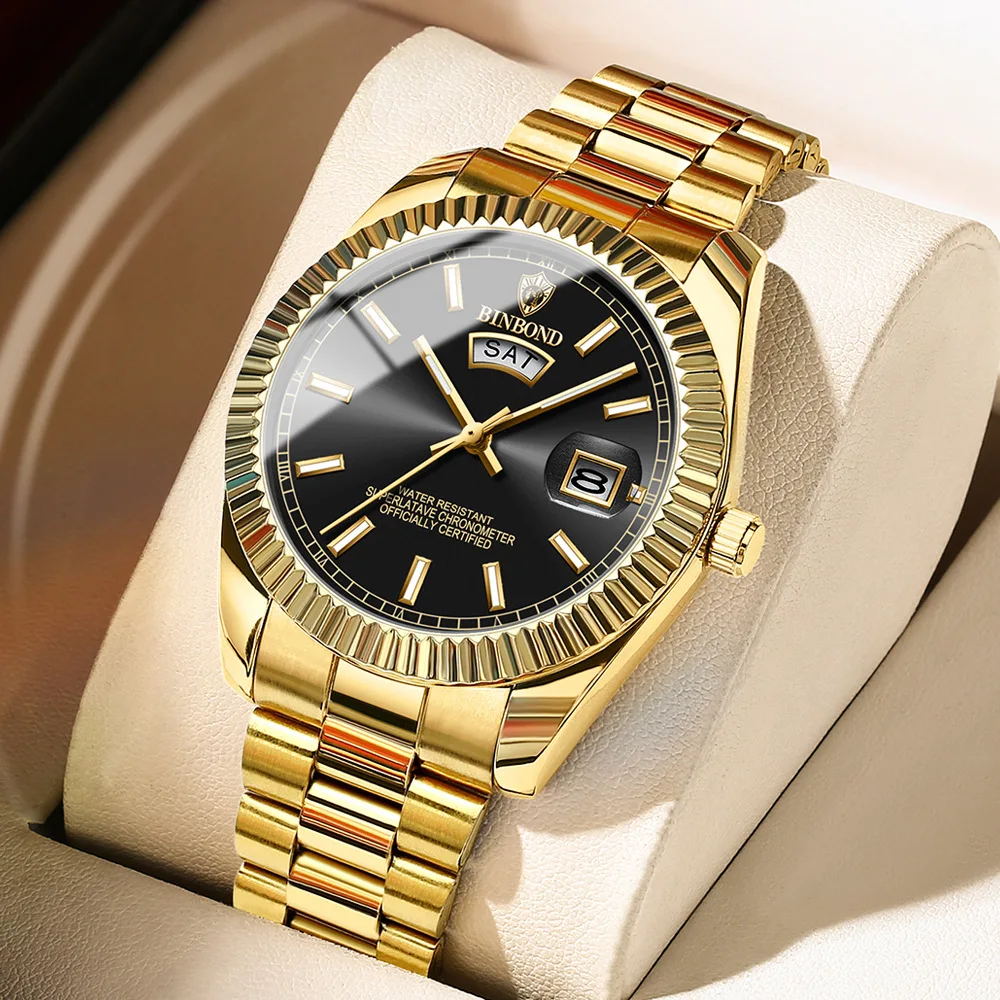 

Mens Watches Top Brand Luxury Business Date Quartz Watch Men Fashion Casual Stainless Steel Waterproof Watch Relogio Masculino