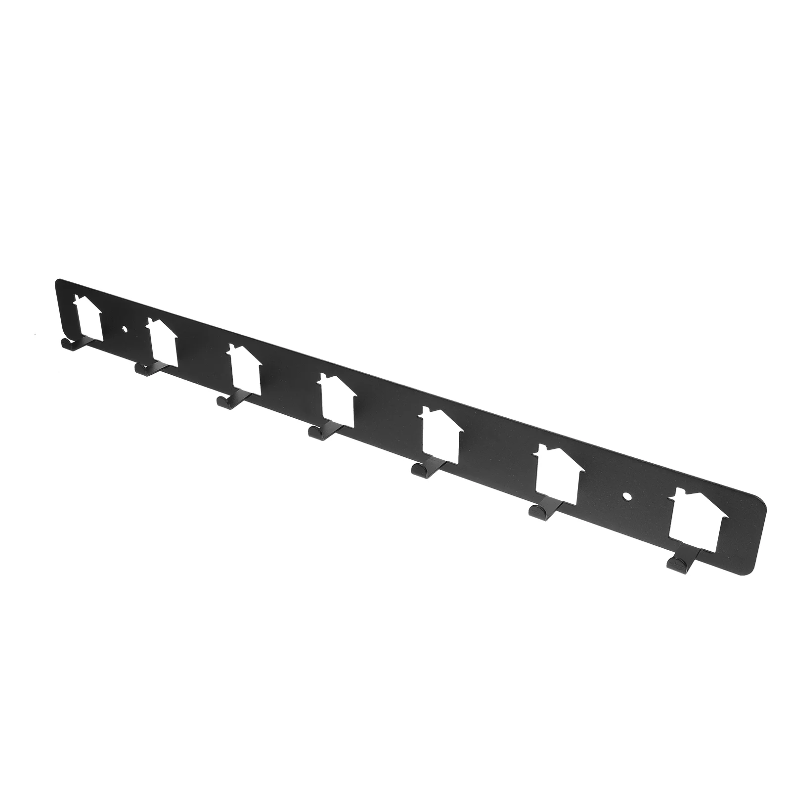

Wall Mount Hanger with 7-Hooks Metal Wall Mounted Towel Bag Coat Hook Rack